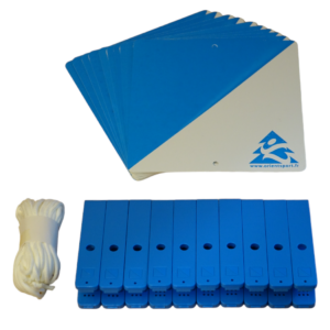 Lot de 10 balises + pinces bleues - Orientsport