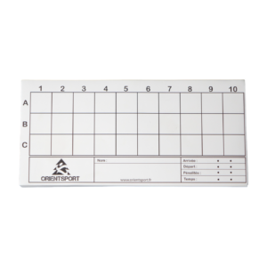 Cartons de contrôle QCM, 100 - Orientsport