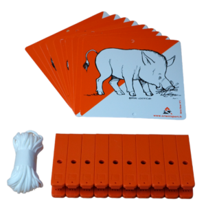 Lot de 10 balises + pinces Forêt - Orientsport