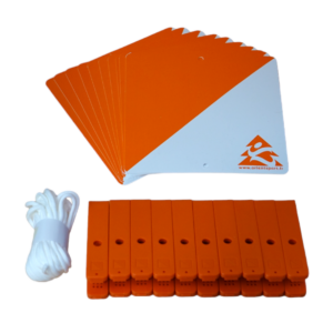Lot de 10 balises + pinces - Orientsport