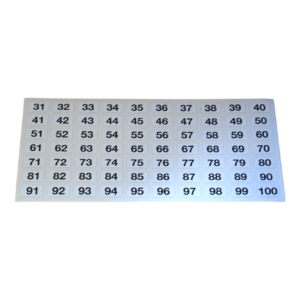 Planche de 70 numéros à coller - Orientsport